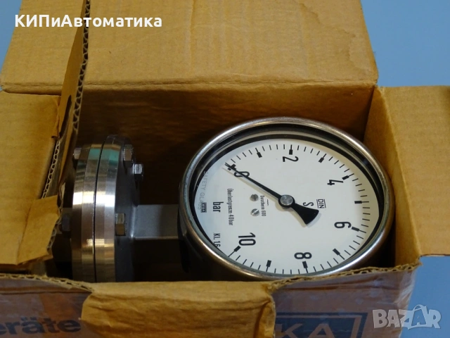Манометър мембранен WIKA Duratherm 600 Ф100 0-10Bar manometer, снимка 8 - Резервни части за машини - 54344523