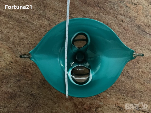 Стъклена Декоративна купа / ваза за дома , снимка 4 - Вази - 54067352