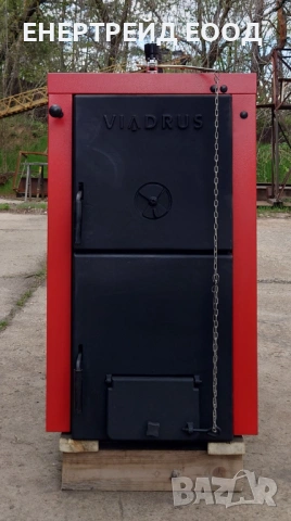 Чугунен котел на твърдо гориво Виадрус/Viadrus U22 7D 40 kW , снимка 2 - Отоплителни печки - 54256162
