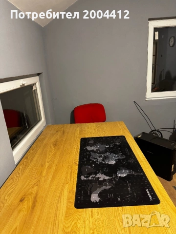 Маса AABENRAA 90x160 см – модерен дизайн, топъл дъб/черно, снимка 3 - Маси - 53961580