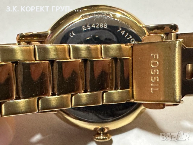 Дамски часовник Fossil ES4288 – 34 мм, Rose Gold, с кутия, снимка 6 - Дамски - 54782350