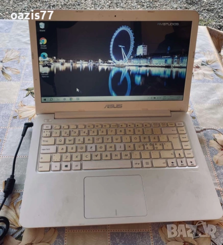 Лаптоп 14 ин SLIM ASUS  - € 98. Бял целия, тежи 1 ,2 кг , тънък 17 мм, удобен за командировка!, снимка 8 - Лаптопи за дома - 54427514