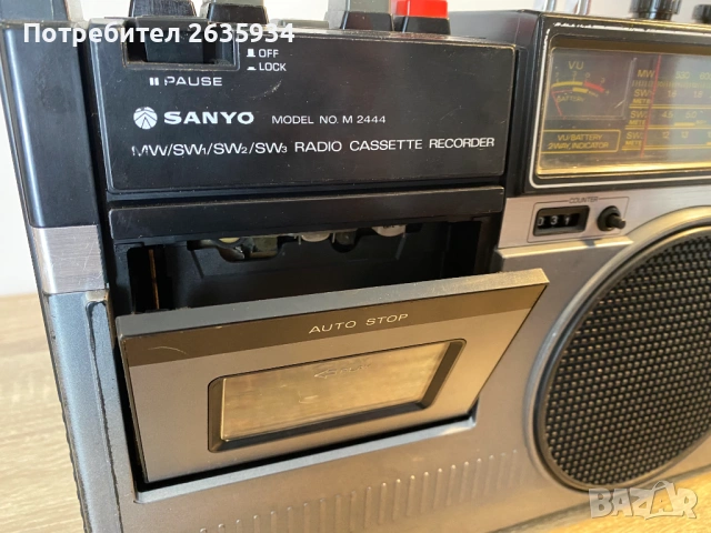 Радиокасетофон Sanyo М2444 - за части, снимка 3 - Радиокасетофони, транзистори - 54606169