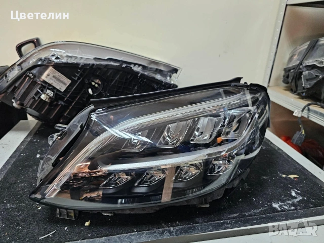 Ляв фар за Mercedes C класа W205 led high performance lqv far farove мерцедес, снимка 10 - Части - 55219106