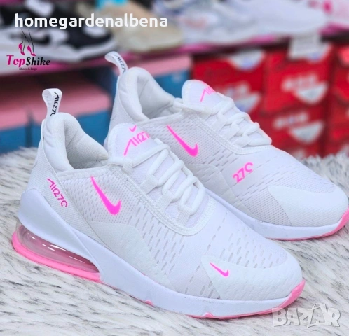 Nike Air Max 270 – Дамски маратонки бяло/розово | Размери 36–40