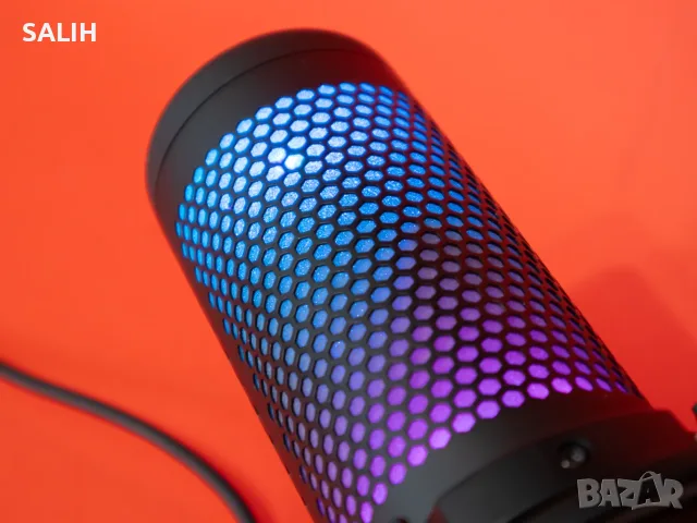 HyperX QuadCast S RGB Микрофон Геймърски USB Mic PC PS4 PS5 Mac XBOX Windows Linux, снимка 5 - Микрофони - 55468857
