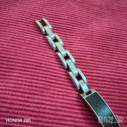 Мъжка гривна от медицинска стомана Silver Flame. , снимка 4 - Гривни - 54809516