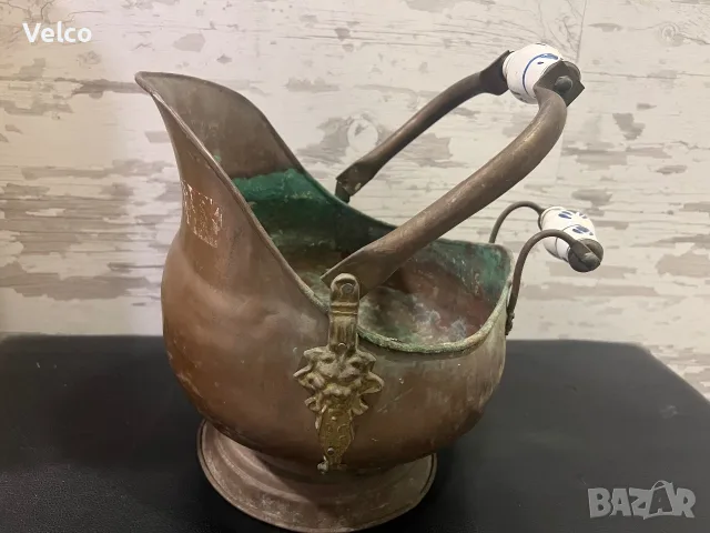 стар голям меден съд , снимка 2 - Антикварни и старинни предмети - 55690527