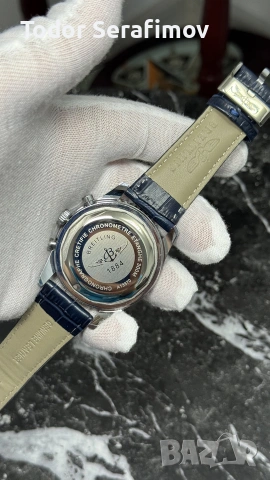 Мъжки часовник Breitling Navitimer Chronograph Blue Leather, снимка 3 - Мъжки - 55266618