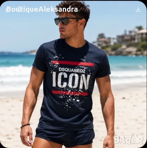Мъжка маркова тениска - dsquared2 , снимка 2 - Тениски - 55541454