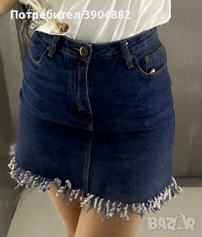 дънкова пола, снимка 2 - Дънки - 54285149