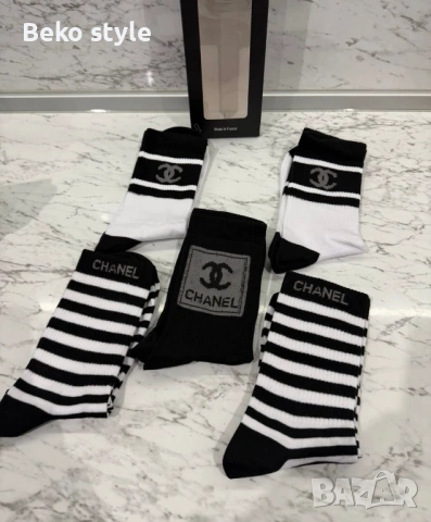 👟👣Чорапки Louis Vuitton Chanel, снимка 2 - Дамски чорапи - 54631949