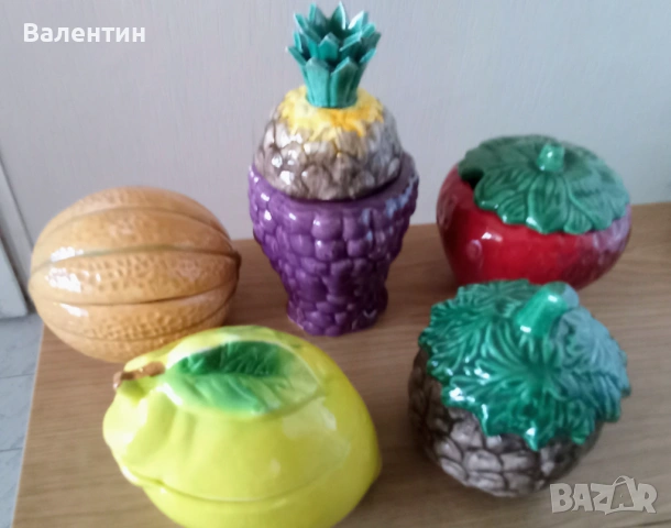 Интересен керамичен сервиз "Плодове"