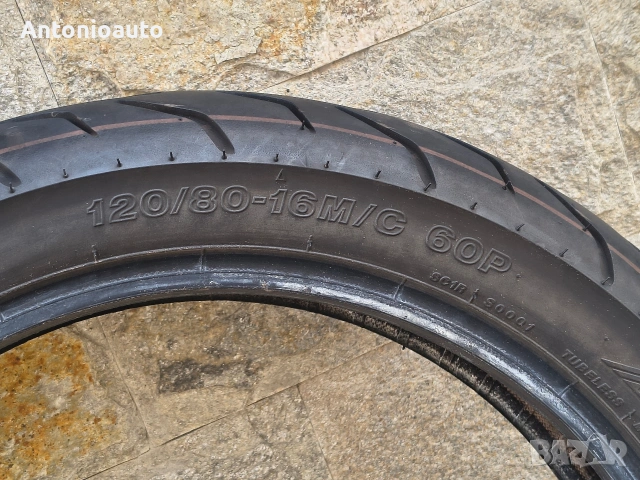 Bridgestone Battlax Sc 120 80 16 60P гуми мотоциклет гума, снимка 6 - Гуми и джанти - 55144148