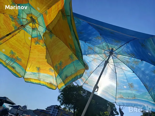 плажен чадър - 2 броя , снимка 2 - Палатки - 55577320