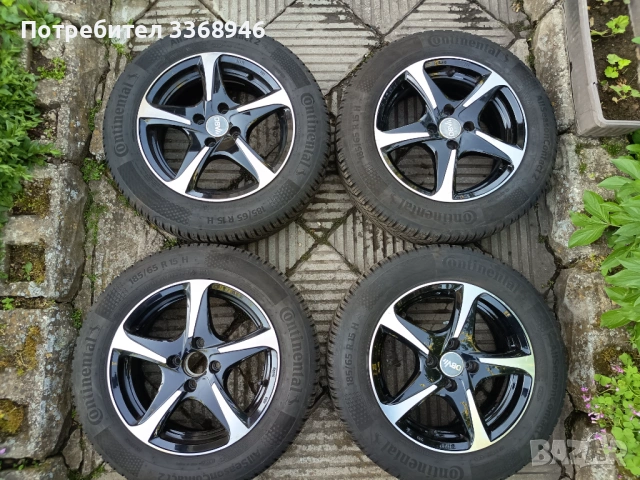 Джанти 4х100 15 " с гуми Continental 185/65/15 4x100