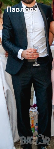 Абитуриентски / сватбен костюм Paco Romano от 3 части Slim Fit, снимка 5 - Костюми - 54186184