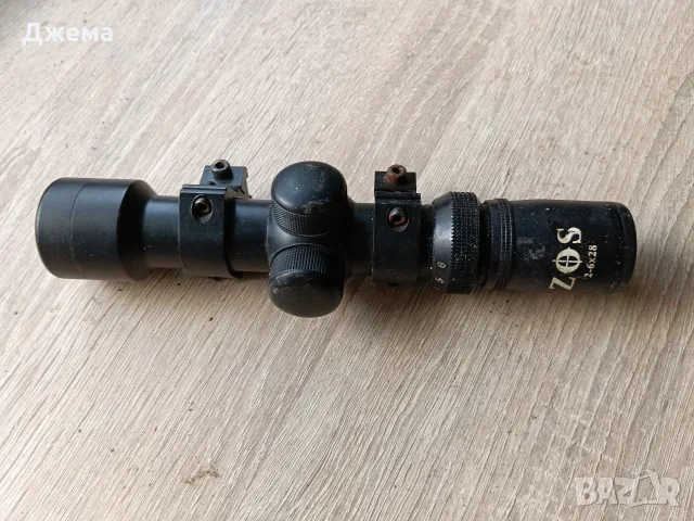 Оптически мерник ZOS 2-6x28 с монтажни рингове