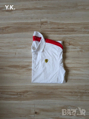 Оригинална мъжка тениска с яка Scuderia Ferrari, снимка 4 - Тениски - 50023770