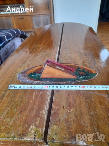 Стара дървена декорация,сувенир #15, снимка 2 - Други ценни предмети - 54290626