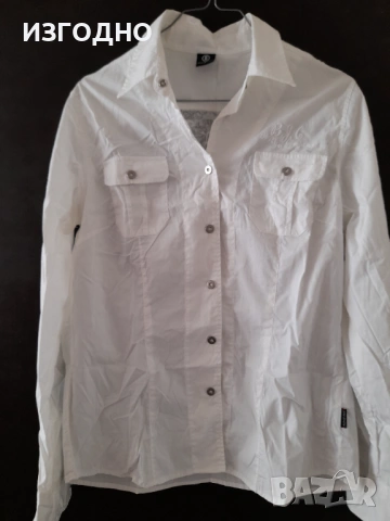 12€ НОВИ БЕЛИ ЕЛЕГАНТНИ РИЗИ РАЗМЕР 40, снимка 2 - Ризи - 54204482