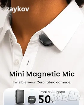 Безжичен микрофон Lavalier за iPhone 15/16/17 и Android – USB-C Plug-and-Play, снимка 5 - Друга електроника - 54402194
