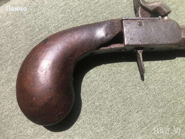 старинен капсулен пистолет, снимка 2 - Антикварни и старинни предмети - 39028282