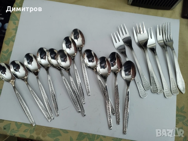 Малки лъжички и вилички, кърпи белана, снимка 5 - Антикварни и старинни предмети - 54308139