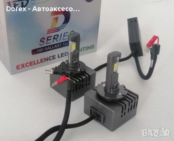 LED крушки ксенон директна замяна без баласт 12V, D1R, D1S, D2R, D2S, D3R, D3S, D4R, D4S, кутия 2бр., снимка 3 - Аксесоари и консумативи - 54565647