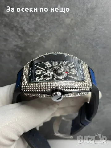 Franck Muller Yachting Dragon Мъжки Часовник С Кварцов Механизъм Сребърен Код Chronolux52, снимка 4 - Мъжки - 55648996