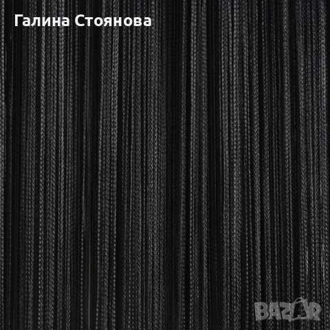 Перде РЕСНИ цвят ЧЕРЕН, снимка 6 - Пердета и завеси - 55204726