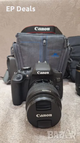 Canon EOS 750D + 2 обектива, снимка 2 - Фотоапарати - 55300124