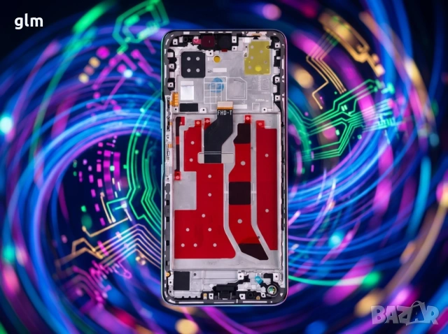 Оригинален LCD Дисплей за Huawei NOVA 9 SE + Тъчскрийн и рамка черен, снимка 3 - Резервни части за телефони - 54128527