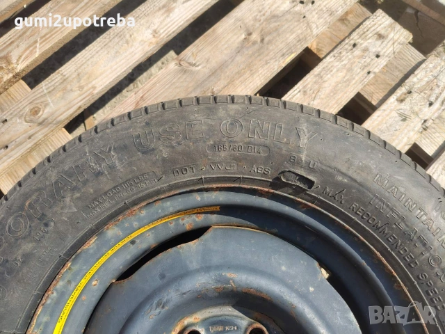165/80/14 резервна джанта патерица 5х108 VOLVO 740 4,5J et45, снимка 2 - Гуми и джанти - 55155369