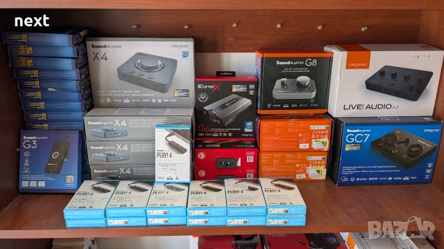 Creative външни USB звукови карти и DAC Sound Blaster Play! 4 / G3 / G6 / GC7 / X4 / A3 / G8