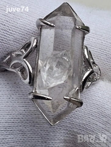 ПРЪСТЕН С ХЪРКИМЪР ДИАМАНТ (САЩ), снимка 2 - Пръстени - 53998754