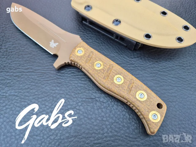 Нож Benchmade Fixed Adamas 375FE-1,Sibert Design,CPM CruWear ,фултанг, снимка 10 - Ножове - 55561457