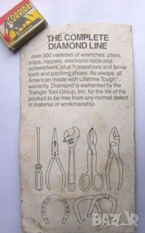 Нов Оригинал DIAMOND Американски К-т 5-в-1 Зегер КЛЕЩИ 160 мм Външни и Вътрешни с Накрайници БАРТЕР, снимка 2 - Клещи - 54118991