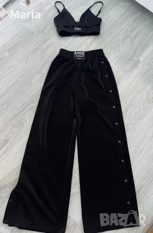 Bershka Razzle Dazzle комплект топ и широк панталон XS