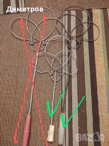 3 бр. тупалки за килими (преди 1989 г.)