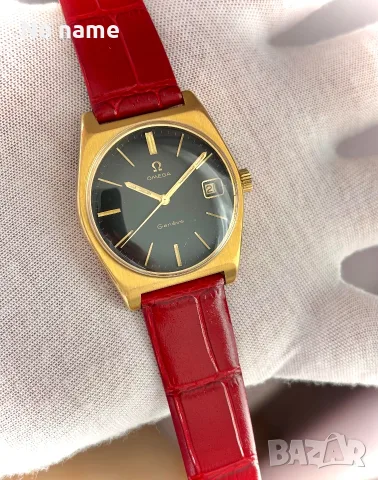 Omega Genève Black Dial Рядък Механичен / Мъжки часовник, снимка 3 - Мъжки - 55692640