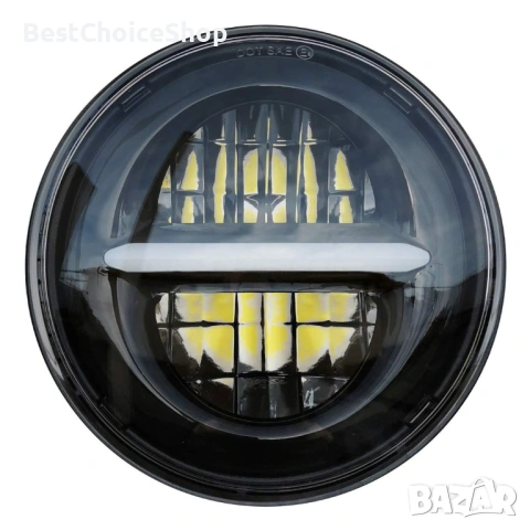 5,75-инчов LED кръгъл фар за мотоциклет с дневни светлини.