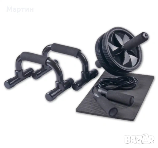 3-в-1 фитнес комплект за домашни тренировки, снимка 2 - Фитнес уреди - 54656029