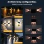 Нови LED соларни стенни лампи 4 броя 3 режима външно осветление IP67 градина двор, снимка 6