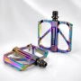 Ултра леки педали за велосипед PROMEND R67 Rainbow, CNC Алуминий, 3 Лагера, снимка 1