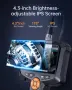 Индустриална ендоскопска камера 8mm дължина 15m IP67 4.3in Screen 8 LEDs Waterproof, снимка 12