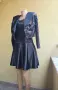 Винтидж Комплект Рокля + Болеро Сако - 80s Party Style - S/M, снимка 1