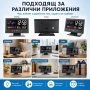Електронна метеостанция с LED часовник дигитален термометър влагомер гласов контрол на батерии, снимка 6