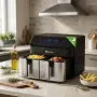 Фритюрник с горещ въздух XXL 9L, 2 камери, 8 програми, Двойно готвене & Синхронизиран финал, снимка 1