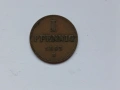 Саксония-Алтенбург 1 пфениг 1863 В, снимка 1